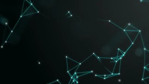 3d render plexus like background. Technology and connection theme. Bright dots Illustrazione stock