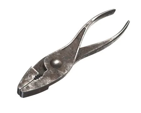 3d render of Pliers on white background Stock Illustration