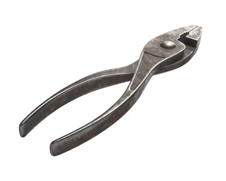 3d render of Pliers on white background Stock Illustration