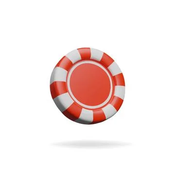 3d render poker chips. Stock Illustration