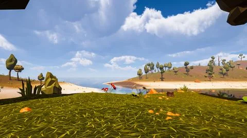 3D Render Polygon Background to ecology and sustainable development, enviro.. Stock Illustration