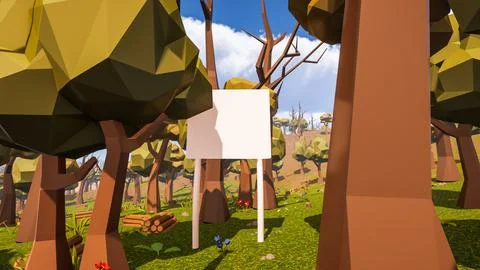 3D Render Polygon Background to ecology and sustainable development, enviro.. Illustrazione stock