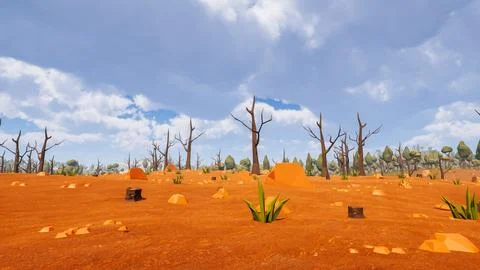 3D Render Polygon Background to ecology and sustainable development, enviro.. Stock Illustration