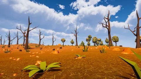 3D Render Polygon Background to ecology and sustainable development, enviro.. Stock Illustration