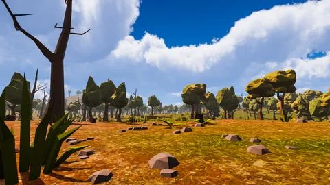 3D Render Polygon Background to ecology and sustainable development, enviro.. Stock Illustration