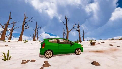 3D Render Polygon Background to ecology and sustainable development, enviro.. Illustrazione stock