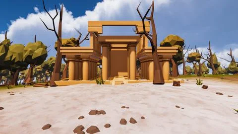 3D Render Polygon Background to ecology and sustainable development, enviro.. 库存插图