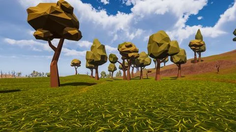 3D Render Polygon Background to ecology and sustainable development, enviro.. Illustrazione stock