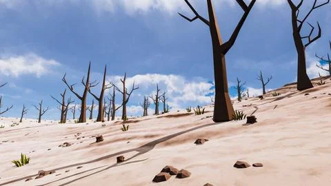 3D Render Polygon Background to ecology and sustainable development, enviro.. Stock Illustration