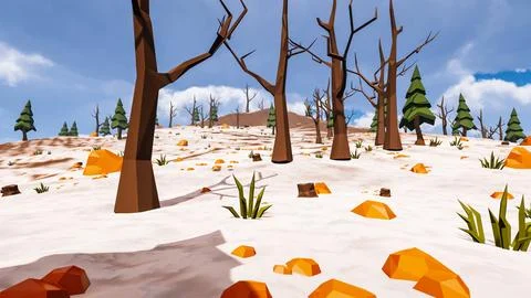3D Render Polygon Background to ecology and sustainable development, enviro.. Stock Illustration