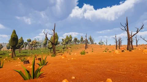 3D Render Polygon Background to ecology and sustainable development, enviro.. Stock Illustration