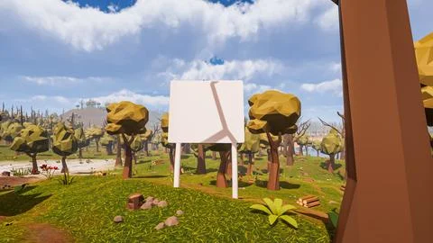 3D Render Polygon Background to ecology and sustainable development, enviro.. Stock Illustration