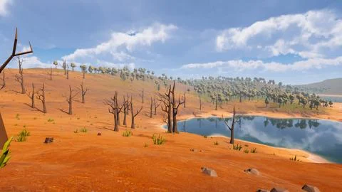 3D Render Polygon Background to ecology and sustainable development, enviro.. イラスト素材