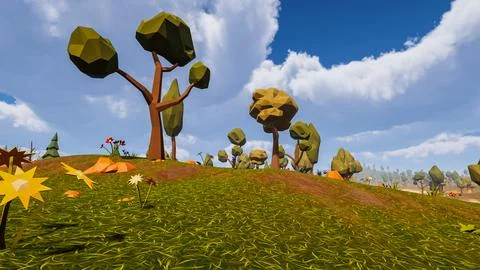 3D Render Polygon Background to ecology and sustainable development, enviro.. Stock Illustration