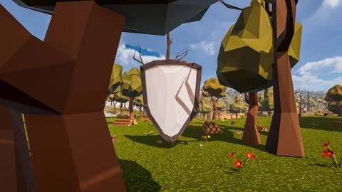 3D Render Polygon Background to ecology and sustainable development, enviro.. 스톡 일러스트