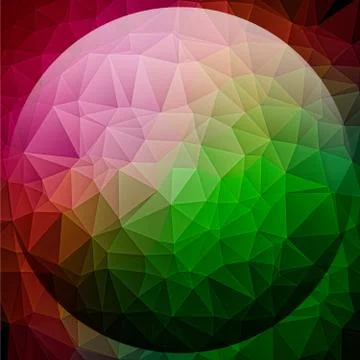 3D render polygonal ball pattern background Stock Illustration