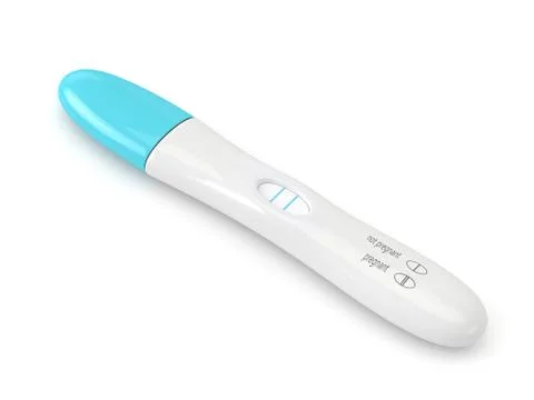 3d render of positive pregnancy test Stock Illustration