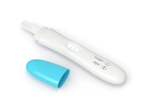 3d render of positive pregnancy test Stock Illustration