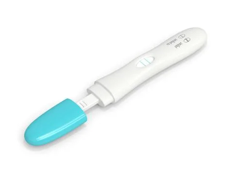 3d render of positive pregnancy test 스톡 일러스트