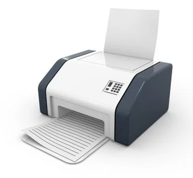 3d render of printer イラスト素材