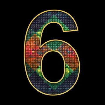 3D render of puff pixels alphabet letter Illustrazione stock
