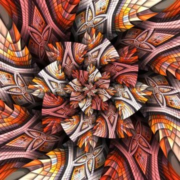 3D render of puff pixels colorful pattern background tile Stock Illustration