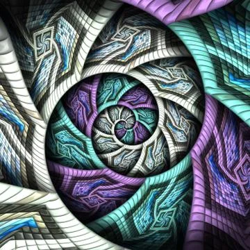 3D render of puff pixels colorful pattern background tile Stock Illustration