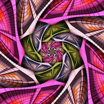 3D render of puff pixels colorful pattern background tile Stock Illustration