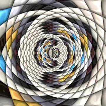 3D render of puff pixels colorful ornament background Illustrazione stock