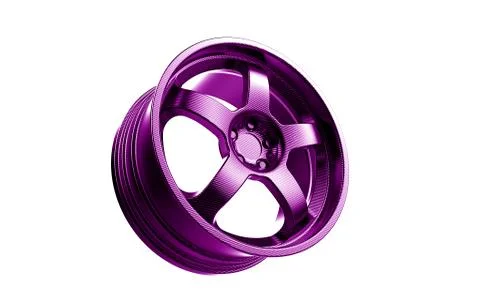 3d render purple rim Illustrazione stock