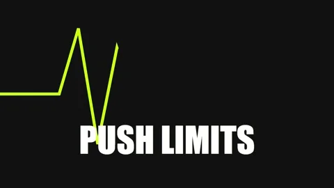 3D render of push limits motivation concept creating energetic fitness Stock Footage 334940266