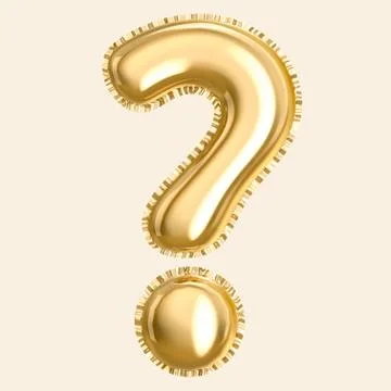 3d render question mark Stock Illustration