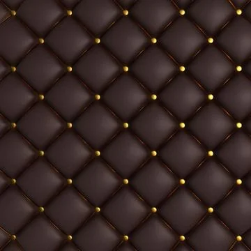 3D Render of Quilted Leather Background Stock Illustration