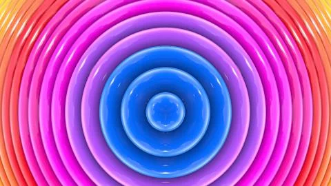 3d render rainbow colors background with beatiful stripes as creative backdrops Stock Illustration