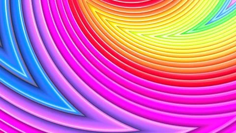 3d render rainbow colors background with beatiful stripes as creative backdrops Stock Illustration