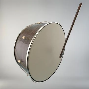 3D Render of Ramadan Drum 库存插图