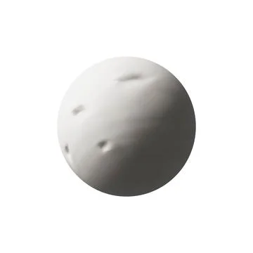3D render realistic Mercury planet in plastic style Stock Illustration