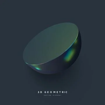 3d render realistic primitive. Stock-Illustration