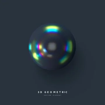 3d render realistic primitive. Stock Illustration