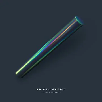 3d render realistic primitive. Illustrazione stock