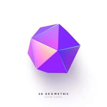 3d render realistic primitive. Illustrazione stock