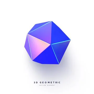 3d render realistic primitive. Stock Illustration