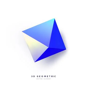 3d render realistic primitive. Illustrazione stock