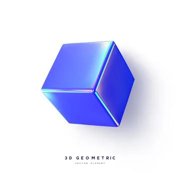 3d render realistic primitive. Illustrazione stock