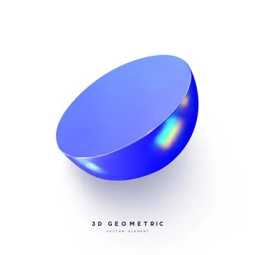 3d render realistic primitive. Stock Illustration