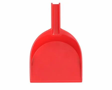 3D render of red Dustpan isolated on white. Stock Illustration