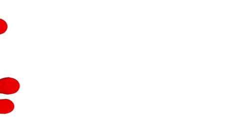 3d render of red inky injections into water 5 Stock Footage 95171129