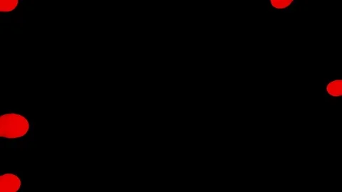 3d render of red inky injections into water 7 Stock Footage 95171202