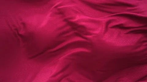 3d render of red silk developing fabric Stock Illustration