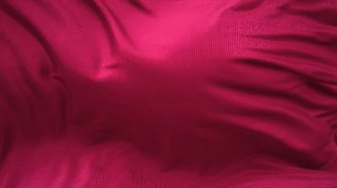 3d render of red silk developing fabric Stock Illustration